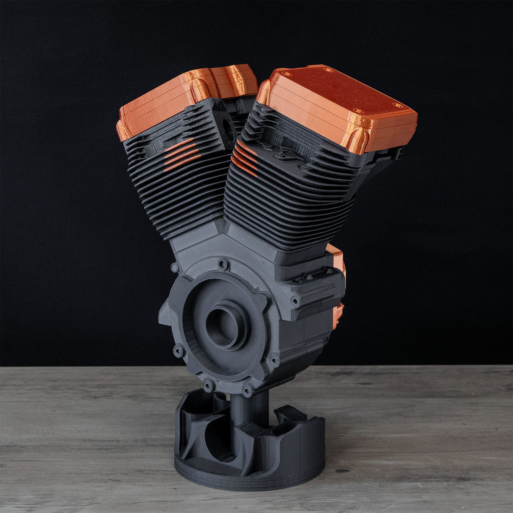 ADG42 V-Twin Engine Display - Black and Copper