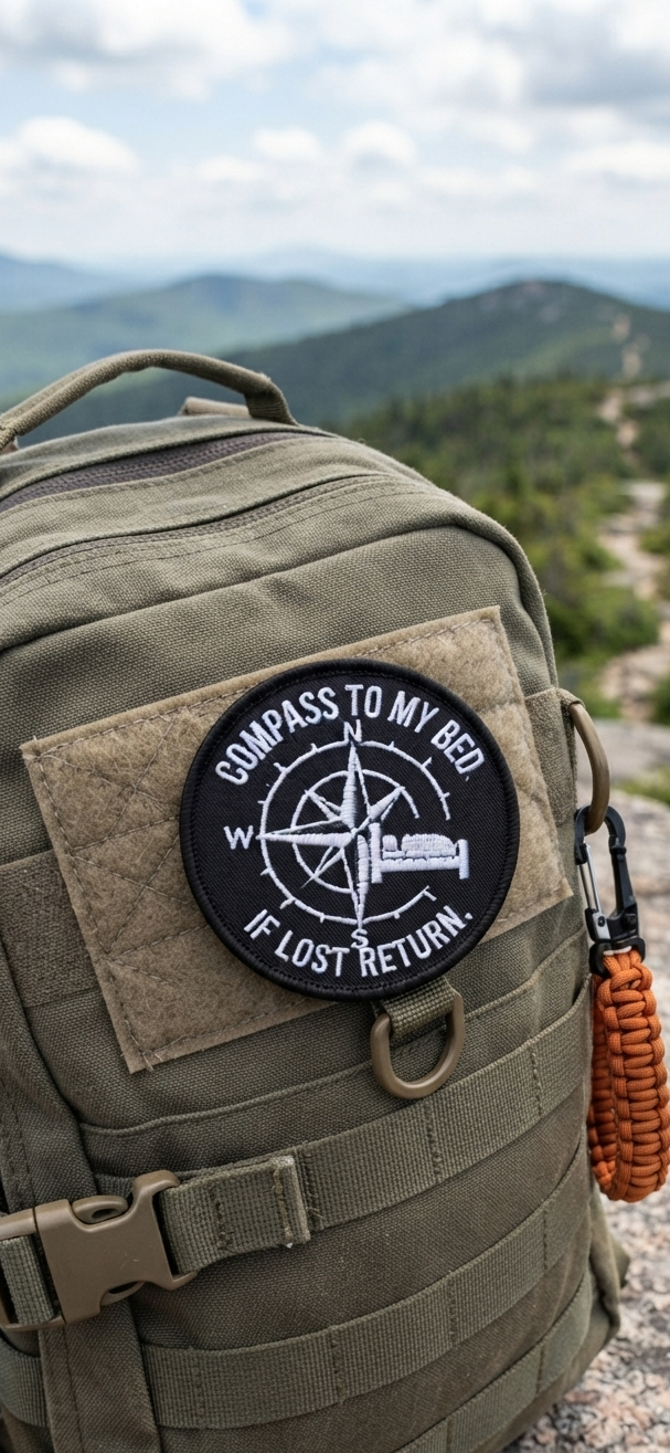 Compass to My Bed Tactical Patch - If Lost Return