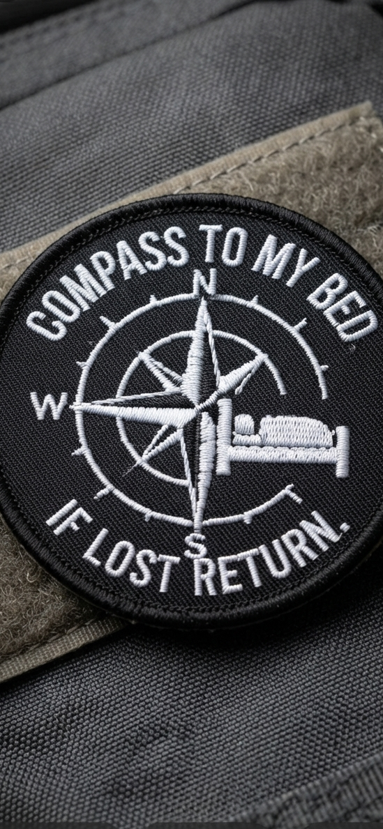 Compass to My Bed Tactical Patch - If Lost Return